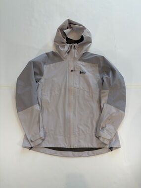 REI Co-op Gore-Tex Rain Jacket Womens Large XeroDry GTX Pale Purple Outdoors